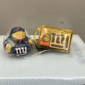 NWT New York Giants runner ducky and keychain